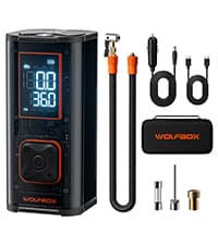 WOLFBOX 4000A Jump Starter,12V Car Battery Jump Starter with 65W Quick Charger,LED Display,24000mAh Portable Jump Starter Battery Pack(10L Gas 10L Diesel Engine) with Booster,LED Light,Jumper Cables