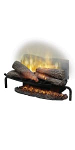 Dimplex Revillusion Electric Fireplace Log Insert - 20 Inch Faux Wooden Logs, Plug in Electric Heater; Remote Control Included - Supplemental Zone Heat | Model #RLG20