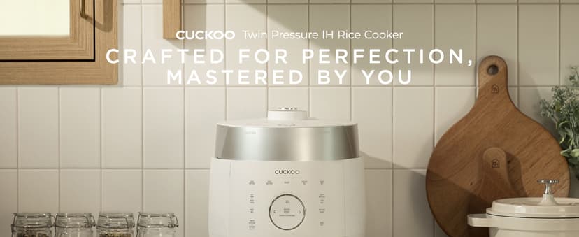 CUCKOO 6-Cup Uncooked / 12-Cup Cooked Induction Heating Twin Pressure Rice Cooker, 16 Menu Modes, Multi-Language Voice Guide, Versatile Grain Multi-Cooker & Pressure Cooker (CRP-LHTR0609FW)