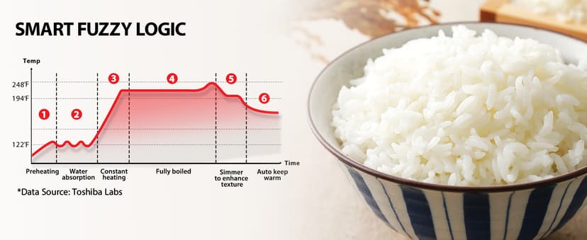 TOSHIBA Rice Cooker Induction Heating, Low Carb Rice Cooker Low Sugar Digital Steamer, 5.5 Cups Uncooked Japanese Rice Cooker, 8 Cooking Functions, 24H Timer & Auto Keep Warm