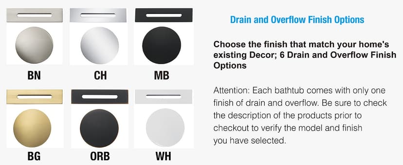 WOODBRIDGE 67" Acrylic Freestanding Bathtub Contemporary Soaking White Tub with Brushed Gold Overflow and Drain,B0010-BG