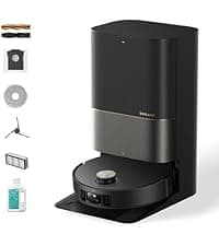 DREAME L50 Ultra Robot Vacuum and Mop Black with Auto-Empty and Mop Self-Cleaning, Precise Obstacle Avoidance, 19,500Pa Suction, HyperStream Detangling DuoBrush