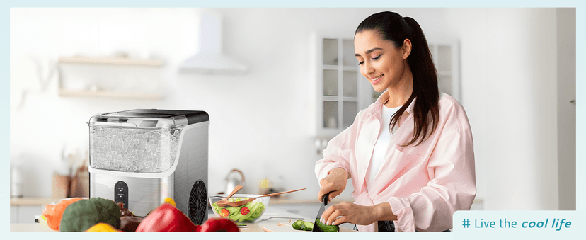 EUHOMY Nugget Ice Makers Countertop, Pebble Ice Maker Machine with 35lbs/24H Soft Ice, Self-Cleaning Sonic Ice Maker with Ice Scoop&Basket, Pellet Ice Maker for Home/Kitchen/Office(Stainless Steels)