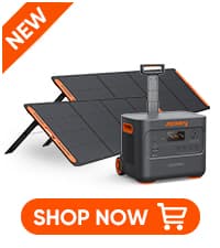 Jackery Solar Generator 3000 PRO 400W, 3024Wh Power Station with 2x200W Solar Panels, Fast Charging in 2.4 Hours, Intelligent BMS, 2xPD 100W Ports for RV Outdoor Camping & Power Outages Black, Orange