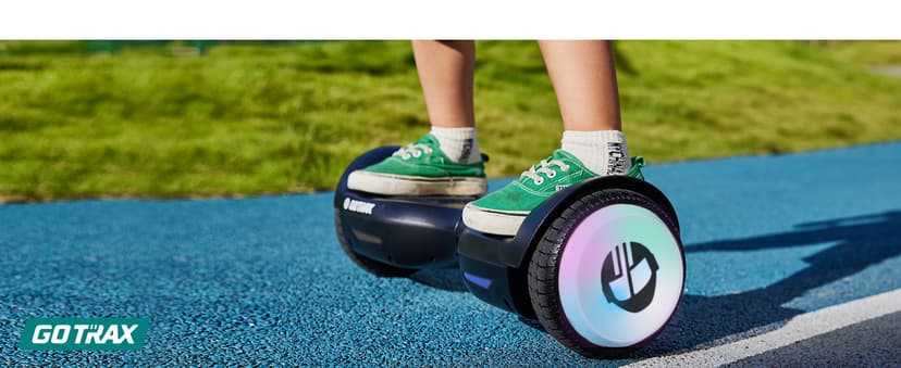 Gotrax Hoverboard with 6.5" LED Wheels & Headlight, Max 4/5 Miles Range, 6.2mph Power by Dual Brushless Motor, UL2272 Certified and 50.4Wh/65.52Wh Battery Self Balancing Scooters for 44-176lbs Kids