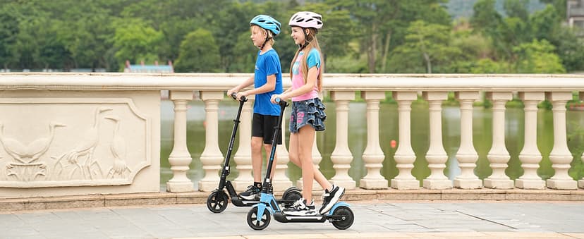 isinwheel S7 Electric Scooter for Kids Ages 8-14, 250W Foldable and 3 Adjustable Heights Kids Electric Scooter with 3 Speeds (5/8/12 Mph), Cruise Control, LED Display, Gift for Kid