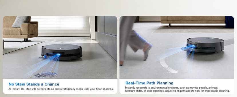 ECOVACS DEEBOT X9 PRO Omni Robot Vacuum and Mop, Blast™ 16,600Pa Suction, OZMO Roller Instant Self-Washing Mopping, ZeroTangle™ 3.0, Triple Lift System, AI Smart Navigation, Hands-Free Omni Station