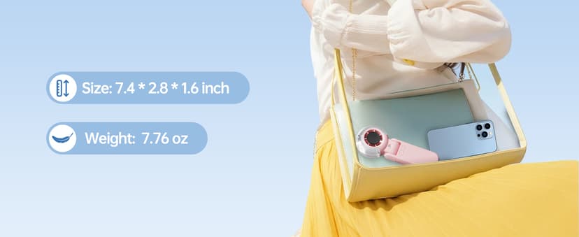 TriPole Misting Fan Portable Handheld Turbo Fan with Mist, LED Display, Neck & Desk Foldable High Speed Airflow Mini Fans, Rechargeable Personal Mister Fans with Water Spray Bottle for Outdoor Travel