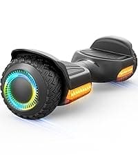 Gyroor Hoverboard New G13 All Terrain Hoverboard with LED Lights & 500W Motor, Self Balancing Off Road Hoverboards with Bluetooth for Kids ages 6-12 and Adults
