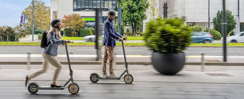 MAXSHOT Electric Scooter Adults & Big Kids, 350W Powerful Motor, Top Speed 16/19MPH, 12/16/19/21Miles Range, 8.5" Solid Tires Folding Commuter Escooter with Dual Suspension for Commuting, APP Control