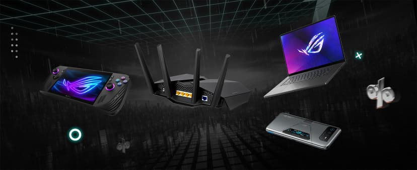 ASUS RT-AX82U (AX5400) Dual Band WiFi 6 Extendable Gaming Router, Gaming Port, Mobile Game Mode, Aura RGB, Included AiProtection Pro Security, Instant Guard, VPN, AiMesh Compatible