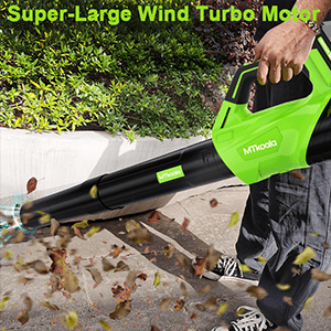 2025 Upgrade Leaf Blower, Leaf Blower Cordless with 2*2.6AH Batteries and Fast Charger, 450CFM &150MPH and 2 Speed Mode, Lightweight Electric Leaf Blowers for Lawn,Yard, Leaves, Dust,Snow Care(Green)