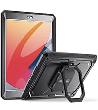 Fintie Case for iPad 9th Generation (2021) / 8th Generation (2020) / 7th Gen (2019) 10.2 Inch, Fully-Body Rugged Heavy Duty Shockproof Protective Case with Built-in Kickstand for Kids, Purple