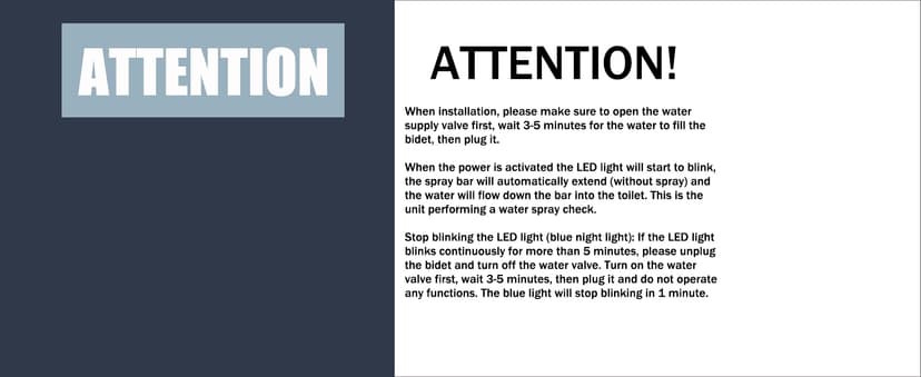 Electric Bidet Toilet Seat Elongated, Heated Toilet Seat, Instant Warm Water, Warm Air Dryer, Rear Feminine and Oscillating Washing, Wireless Remote, Night Light, Slow Close Lid, LED Display