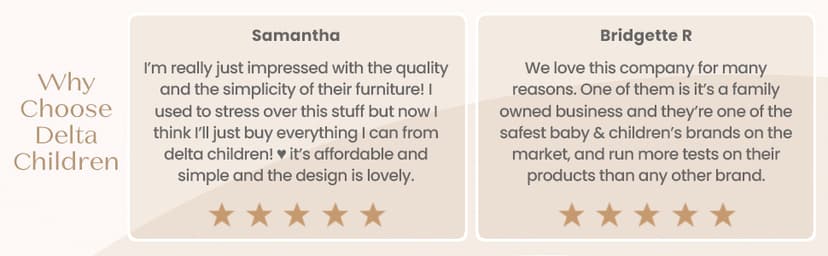 Delta Children Perry 6-in-1 Convertible Crib - Greenguard Gold Certified, Bianca White