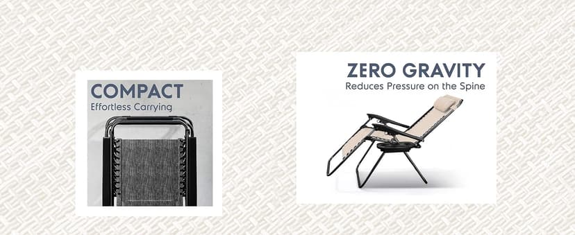 Nestl Zero Gravity Chairs Set of 2, Patio Lounge Chair Outdoor with Pillows & Cup Holder Trays, Adjustable Steel Mesh Reclining Camping Chair, Folding Patio Lawn Chair for Deck, Beach, Yard - Black