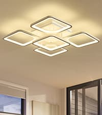 Jaycomey Modern LED Ceiling Light Fixture, 11.65" Flush Mount Kitchen Lighting Gold with Clear Seeded Acrylic Lampshade,Round Ceiling Lamp Lights for Hallway Dining Room