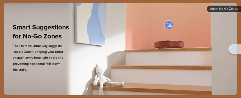 roborock Q5 Max+ Robot Vacuum with Self-Empty Dock, Upgraded from Q5+, 5500 Pa Suction, DuoRoller Brush, Hands-Free Cleaning for up to 7 Weeks, PreciSense LiDAR Navigation, App & Voice Control