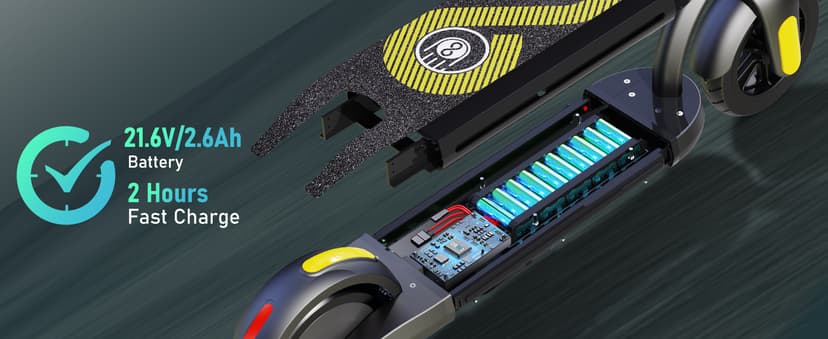 Gyroor H40 Kids Electric Scooter, 180W Motor, Up to 10 MPH, LED Display & Colorful Lights, Adjustable Height, for Boys & Girls Ages 8-12, Great Birthday Gift