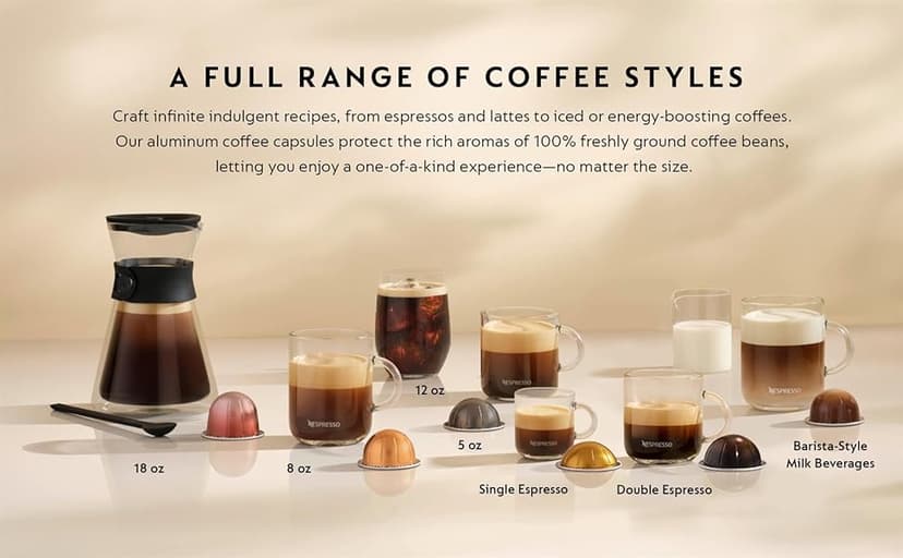 Nespresso Breville Vertuo Creatista BVE850BSS, Brushed Stainless Steel