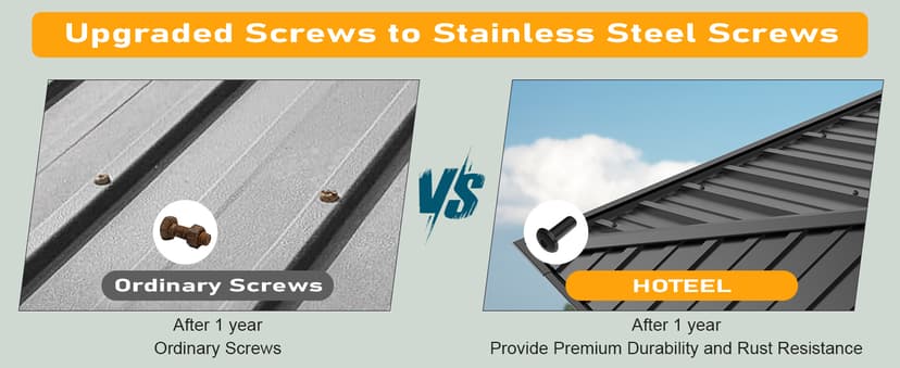 HOTEEL 10x12 Hardtop Gazebo Hot Tub Gazebo with Flame-Retardant Curtain Netting, Heavy Duty Pavilion with Galvanized Steel Double Roof, Aluminum Frame Outdoor Canopy for Patio, Party (2025 Upgraded)