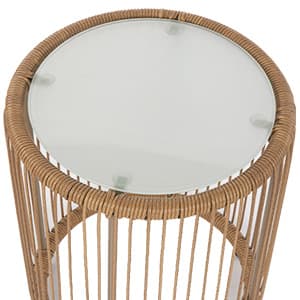 FDW 3-Piece Outdoor Furniture Modern Patio Bistro Set Rattan Conversation Set Wicker Patio Furniture Set with 2 Chairs Coffee Table Cushions Lumbar Pillows for Patio Outdoor Backyard Porch, White