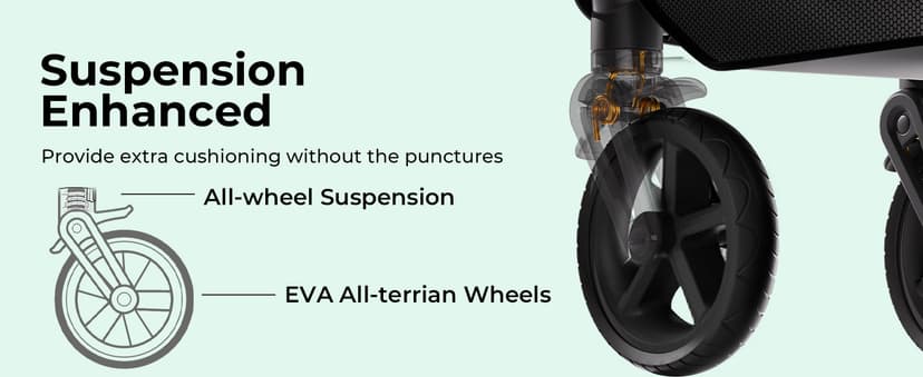 Mompush Wiz 2-in-1 Convertible Baby Stroller with Bassinet Mode, Foldable Infant Stroller with Reversible Seat and Large UPF 50+ Canopy