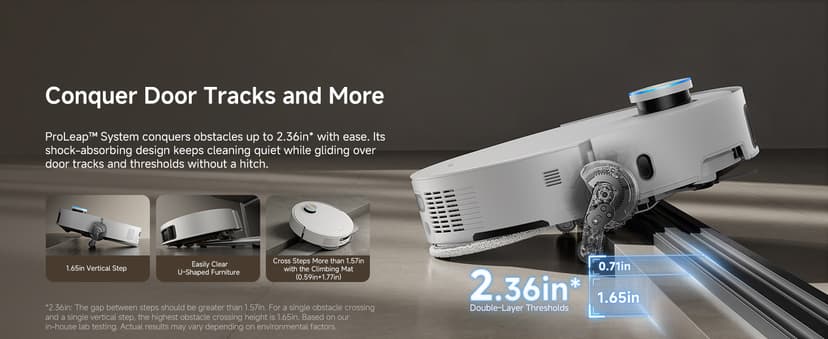 DREAME X50 Ultra Complete Robot Vacuum and Mop with Auto-Empty and Mop Self-Cleaning, 20,000Pa Suction, Obstacle Avoidance and 360° Navigation, Corner to Edge Deep Cleaning, Detangling Brush (White)