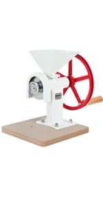 Manual Hand Grain Mill. Corn Wheat Flour Grinder. Masa Peanut Butter Maker. Stainless Steel Burrs