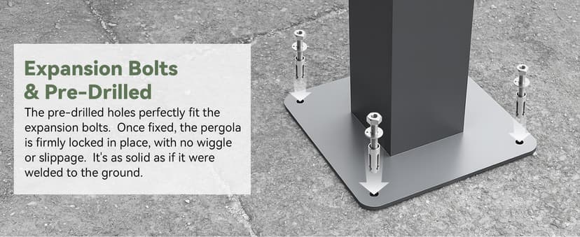 MELLCOM Louvered Pergola 10x18, Modern Aluminum Pergola with Adjustable Roof, Outdoor Shade Structure with Integrated Drainage System, Hardtop Gazebo Carport for Patio