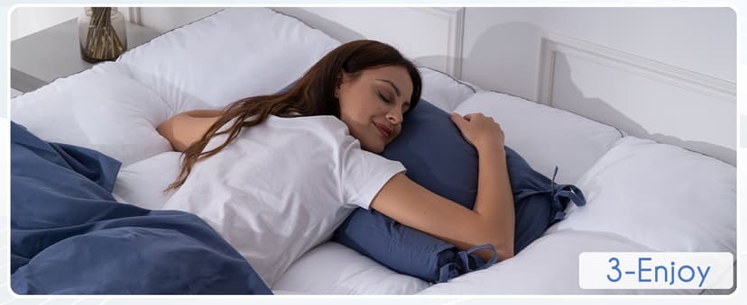 Marine Moon Mattress Topper King, Cooling Plush Pillow Top, Extra Thick Hotel Quality Down Alternative Filled, Softest Fluffy Mattress Toppers for Back Pain