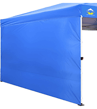 CROWN SHADES 10x10 Pop up Canopy Tent Instant Canopy with 150D Silver Coated Fabric Including 2 Half Sidewalls, 4 Ropes, 8 Stakes, 4 Weight Bags, STO 'N Go Bag, White