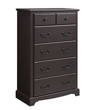 T4TREAM Nightstand with Charging Station, 18 Inch Vintage End Table with 2 Drawers for Living Room, Wood Rustic Sofa Side Table with Open Storage Shelf for Bedroom, Espresso