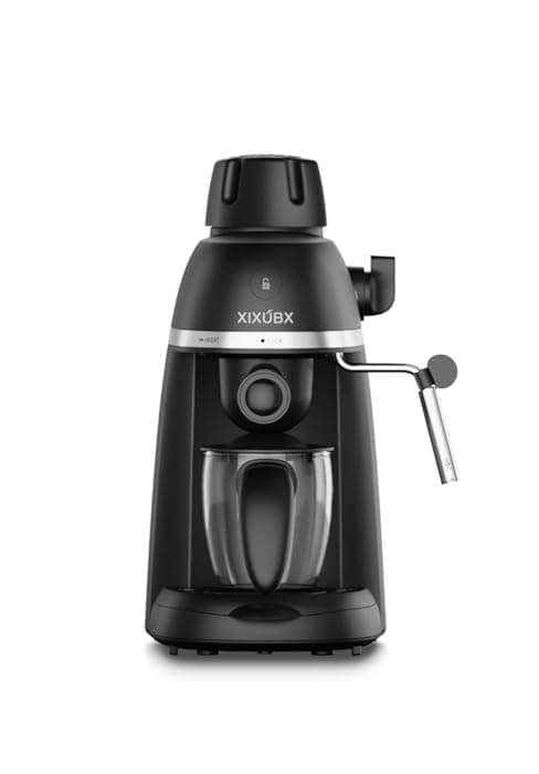 Espresso Machine 20 Bar with Milk Frother, Stainless Steel Coffee Maker with 42 oz Removable Water Tank for Cappuccino, Latte&Cold Brew, Home&Office, Silver