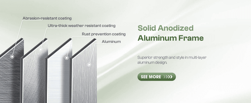 Aluminum Outdoor Patio Furniture Set, HDPE Rope 5 Piece Modern Sectional Conversation Sets with Dual-Layer Coffee Table, All Weather Patio Couch Sofa with Thick Cushions, Silver Frame, Beige