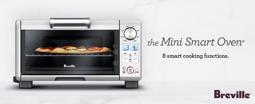 Breville BOV450XL Mini Smart Countertop Oven and Toaster Oven, Small, Brushed Stainless Steel
