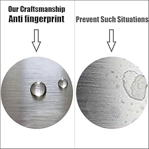 TOCALOCA 1 Handle Bathroom Faucet Brushed Nickel Sink Faucet, One Hole Bathroom Sink Faucet Modern Basin Mixer Taps, Premium Brass Vanity Faucet with Water Supply Hose