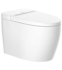 LEIVI Smart Bidet Toilet Seat with Wireless Remote and Side Panel, Multiple Spray Modes, Adjustable Heated Seat, Warm Water and Air Dryer, Auto LED Nightlight, Elongated