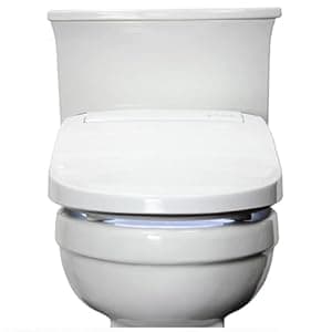 ALPHA BIDET JX2 Elongated Bidet Toilet Seat, White, Endless Warm Water, *NEW* Bowl Mist, LED Light, Quiet Operation, Wireless Remote, Stainless Steel Nozzle, Sittable Lid, 3 Year Warranty