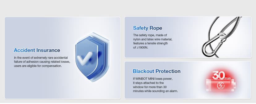 ECOVACS WINBOT Mini Window Cleaning Robot - Compact Design, Dual Nozzles with Ultrasonic Spray, 9-Stage Protection System, Intelligent Path Planning, 3 Cleaning Modes, Anti-Slipping System