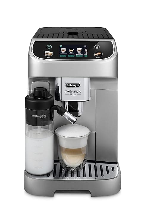 De'Longhi Magnifica Start Espresso & Coffee Machine with Automatic Milk Frother, One Touch Latte, Cappuccino, Built-in Grinder, Silver, ECAM22080SB