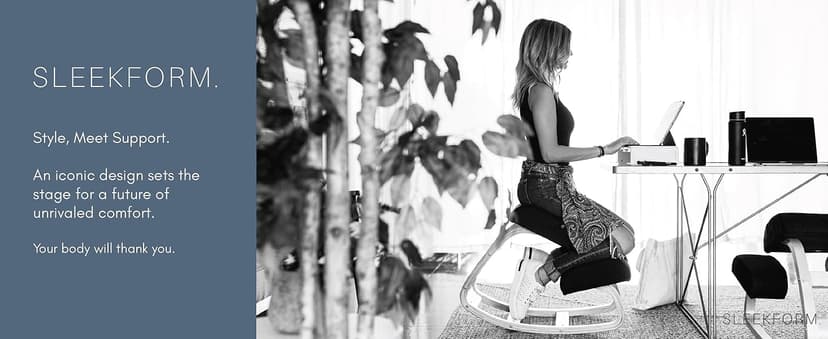 Sleekform Austin Kneeling Chair - Home Office Ergonomic Computer Desk Stool For Active Sitting