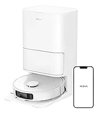 Mova P50 Pro Ultra Robot Vacuum and Mop, 19,000Pa Suction with Anti-Tangle Brush, Removable & Liftable Mop for Carpet & Floor, 167℉ Mop & Washboard Self Drying & Cleaning, Auto Empty & Refill