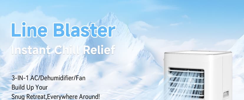 8500 BTU Portable Air Conditioners, 3-In-1 Cooling AC Unit with Fan & Dehumidifier, Air Conditioner Remote Control & Sleep Mode, Cools up to 450 sq.ft, Installation Kit for Rooms/Studios/Offices