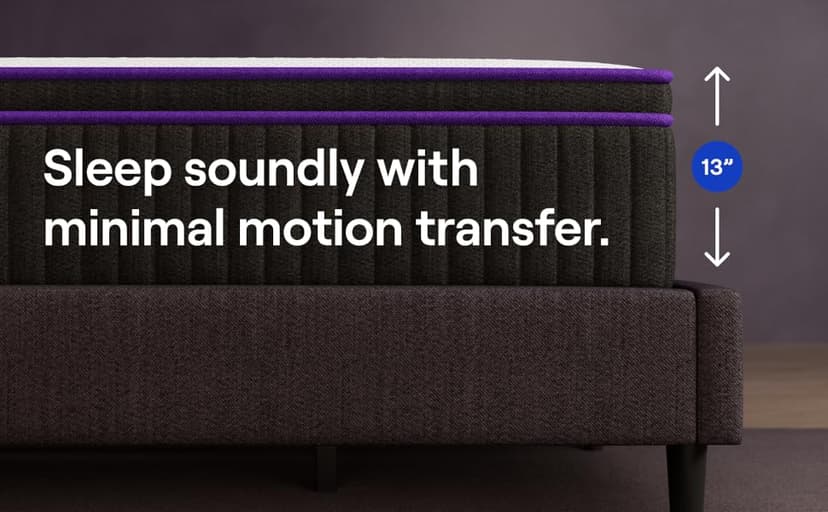 Nectar Premier Hybrid King Mattress 13 Inch - Medium Firm Memory Foam - Steel Springs - Heat Wicking Cooling Technology - 365-Night Trial - Forever Warranty