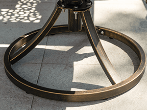 7-Piece Patio Furniture Dining Set, All-Weather Cast Aluminum Outdoor Table and Chairs for 6, Includes 4 Fixed Chairs & 2 Swivel Chair & 60’’ Rectangular Dining Table, Red