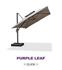 PURPLE LEAF Outdoor Dining Table 121" X 37" Slatted Tabletop Large Aluminum Rectangular Patio Dining Table for 10, Weather-Resistant Patio Table for Backyard Garden Lawn Porch Deck