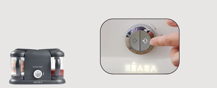 BEABA Babycook Duo 4 in 1 Baby Food Maker, Baby Food Processor, Baby Food Blender Baby Food Steamer, Make Fresh Healthy Baby Food at Home, 9.1 Cup Capacity, Makes 54 Servings in 20 Mins, Oat