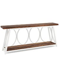 Tribesigns Modern Console Table, 55-Inch Wood Entryway Table with Storage, Narrow Long Sofa Table Behind Couch Table for Living Room, Foyer, Hallway, White