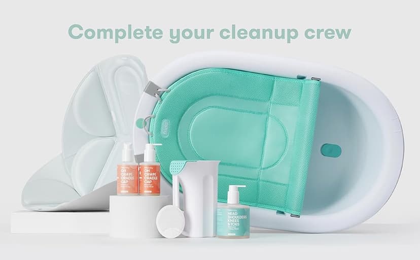 Frida Baby 4-in-1 Grow-with-Me Baby Bathtub, Baby Tub for Newborns to Toddler with Removable Bath Seat & Backrest for Bath Support in Tub